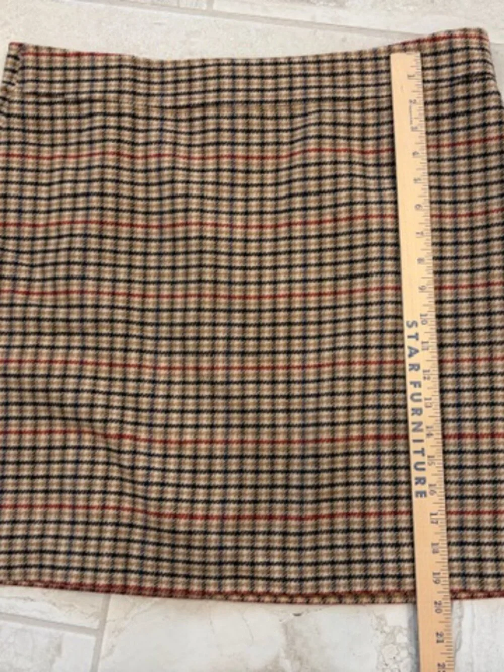 NWT J. Crew Women's Pencil Skirt Size 16 Wool Blend Heritage Plaid Office Preppy